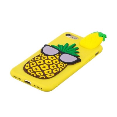 Apple iPhone 7 „Squezy“ Pineapple твердый силиконовый чехол TPU жёлтого цвета | Vacins.lv