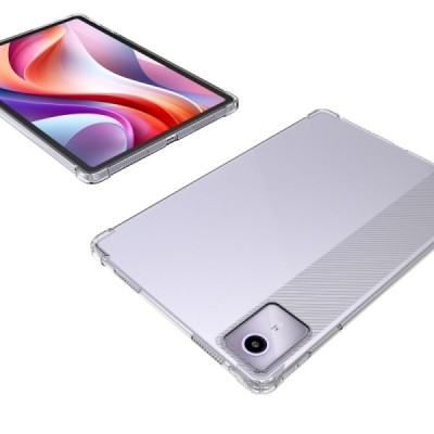 Lenovo Tab M11 (TB330FU) усиленная защита, прозрачный чехол из твердого силикона и TPU - задняя часть | Vacins.lv