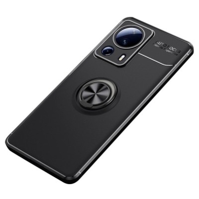 Xiaomi 13 Lite „FOCUS“ Kickstand cieta silikona (TPU) melns apvalks | vacins.lv