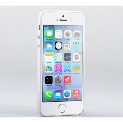 Hoco Thin Apple iPhone 5S balts dzidrs plastmāsas plāns futrālis / Vacins.lv