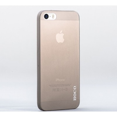 Hoco Thin Apple iPhone 5S melns dzidrs plastmāsas plāns futrālis / Vacins.lv