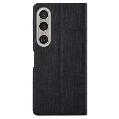 Sony Xperia 1 VI „Vili“ открываемый чёрный чехол - книжка | Vacins.lv