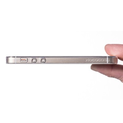 Hoco Light Apple iPhone 5S balts dzidrs silikona futrālis / Vacins.lv