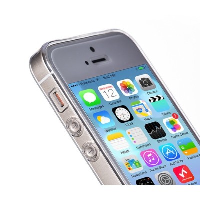 Hoco Light Apple iPhone 5S balts dzidrs silikona futrālis / Vacins.lv