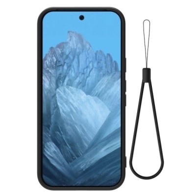 Google Pixel 9 Pro Shell cieta silikona (TPU) apvalks - melns | vacins.lv