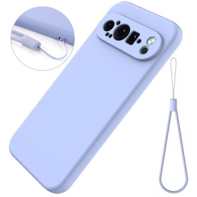 Google Pixel 9 Pro XL Shell cieta silikona (TPU) apvalks - violets | vacins.lv