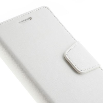 Samsung Galaxy S3 i9300 Mercury Sonata atvērams balts ādas futrālis - maciņš / Vacins.lv