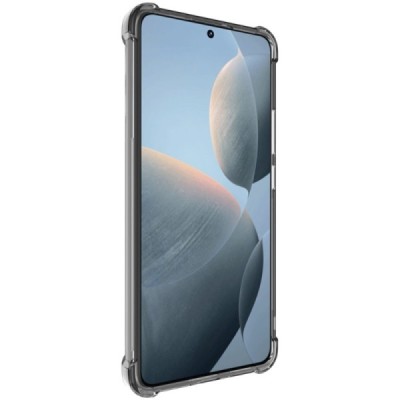 Xiaomi Poco X6 Pro 5G (Redmi K70E) Imak pastiprinātas aizsardzības cieta silikona (TPU) pelēks vāciņš | Vacins.lv