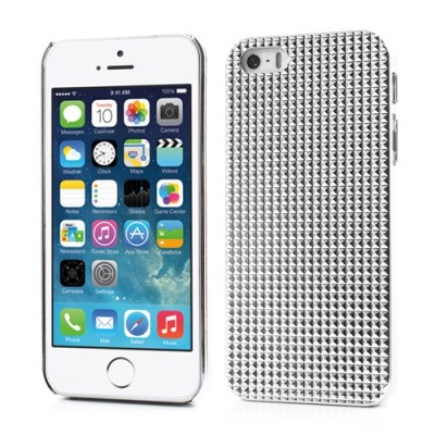 Balts stilīgs reljefa 3D Apple iPhone 5 apvalks / Vacins.lv