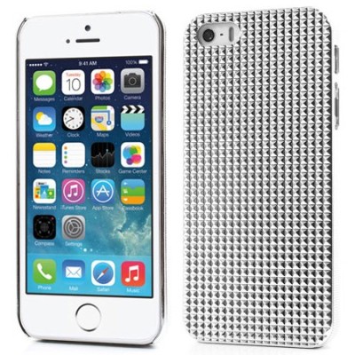 Balts stilīgs reljefa 3D Apple iPhone 5 apvalks / Vacins.lv