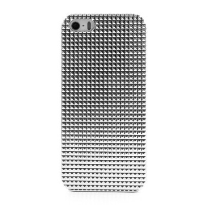 Balts stilīgs reljefa 3D Apple iPhone 5 apvalks / Vacins.lv