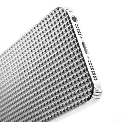 Balts stilīgs reljefa 3D Apple iPhone 5 apvalks / Vacins.lv