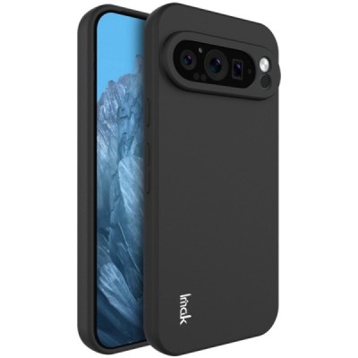Google Pixel 9 Pro XL „Imak“ cieta silikona (TPU) melns apvalks | vacins.lv