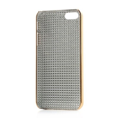 Auksinis stilingas reljefinis 3D Apple iPhone SE (5, 5s) dėklas (dėkliukas, nugarėlė) / Priedai.lt