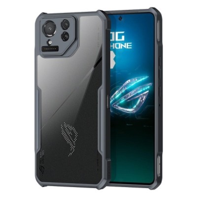 Asus Rog Phone 8 Pro „XUNDD“ прозрачный твердый силиконовый чехол (TPU) и акрила с черной окантовкой | Vacins.lv