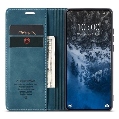 Xiaomi 14 Ultra CaseMe Retro открываемый, зелёного цвета, кожаный чехол – книжка | Vacins.lv