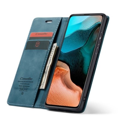 Xiaomi Poco F2 Pro CaseMe Retro открываемый, зелёного цвета, кожаный чехол – книжка | Vacins.lv