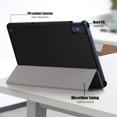 Lenovo Tab M10 5G TB-360ZU atvēramais melns maciņš | Vacins.lv