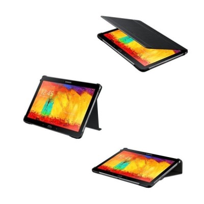 Origināls Samsung Galaxy Note 10.1 2014 P600 (P605) Book Cover ādas atvēramais melns futrālis / Vacins.lv