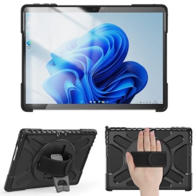 Microsoft Surface Pro 11, 10, 9 усиленная защита - черный (360°), чехол – вставка | Vacins.lv