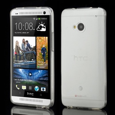 HTC One M7 dzidrs (matēts) cieta silikona TPU pasaulē planākais futrālis / Vacins.lv