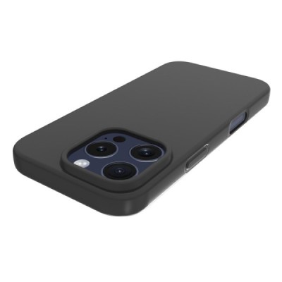 Твердый силиконовый чехол (TPU) для Apple iPhone 16 Pro Max, чёрного цвета | Vacins.lv