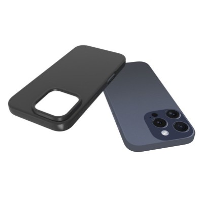 Твердый силиконовый чехол (TPU) для Apple iPhone 16 Pro Max, чёрного цвета | Vacins.lv