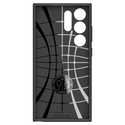 Samsung Galaxy S24 Ultra "Spigen" Liquid Air melns cieta silikona apvalks | vacins.lv