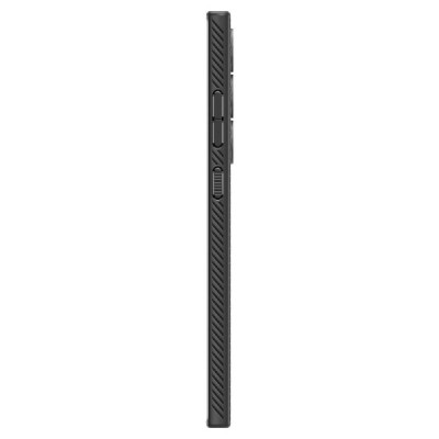 Samsung Galaxy S24 Ultra "Spigen" Liquid Air melns cieta silikona apvalks | vacins.lv