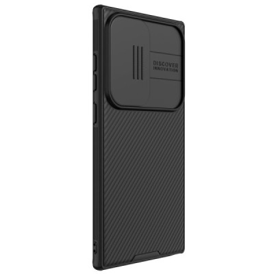 Samsung Galaxy S24 Ultra "Nillkin" CamShield Pro чёрный чехол с защитной крышкой для камеры | Vacins.lv
