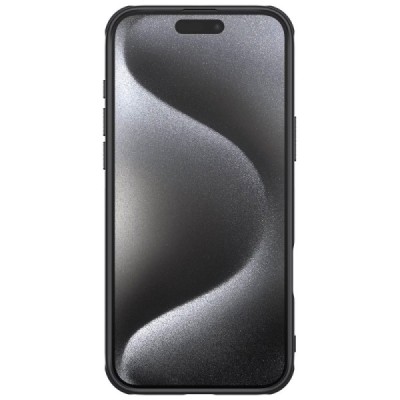 Apple iPhone 16 Pro "Nillkin" Frosted Shield Pro Magnetic melns apvalks | vacins.lv