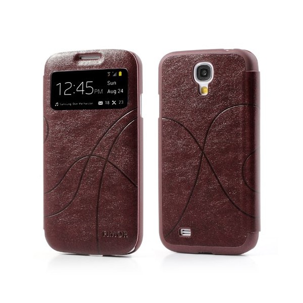 „Fimor“ Feitian atvērams futrālis - sarkans (Galaxy S4)