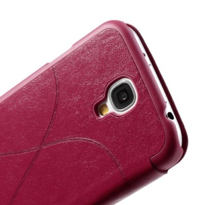 „Fimor“ Feitian Samsung Galaxy S4 i9505 rozs ādas atvērams futrālis / Vacins.lv