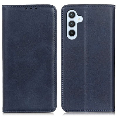 Samsung Galaxy S24 FE "Split" синий кожаный чехол-книжка | Vacins.lv