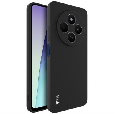 Xiaomi Redmi 14C, 14R, A4, Poco C75 4G "Imak" cieta silikona (TPU) melns apvalks | vacins.lv