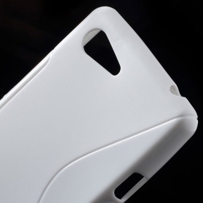 Sony Xperia E3 kieto silikono TPU baltas dėklas - nugarėlė / Priedai.lt