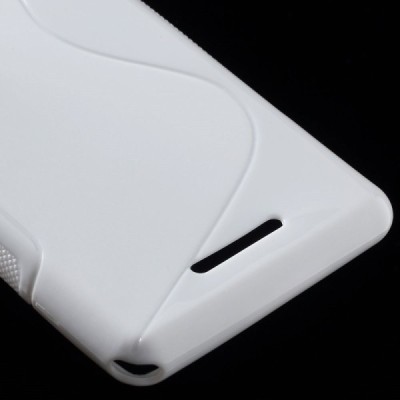 Sony Xperia E3 kieto silikono TPU baltas dėklas - nugarėlė / Priedai.lt