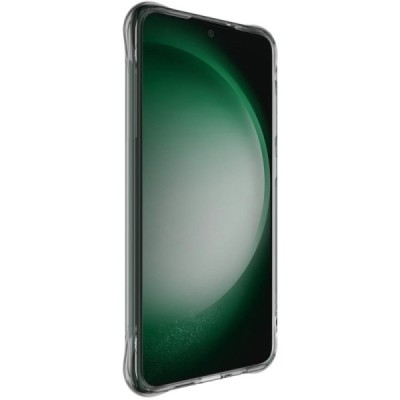 Samsung Galaxy S24 FE "Imak" усиленный твердый силиконовый TPU прозрачный, серый чехол | Vacins.lv