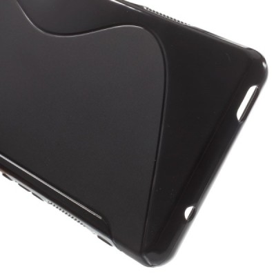 Sony Xperia Z3 Compact kieto silikono TPU juodas dėklas - nugarėlė / Priedai.lt