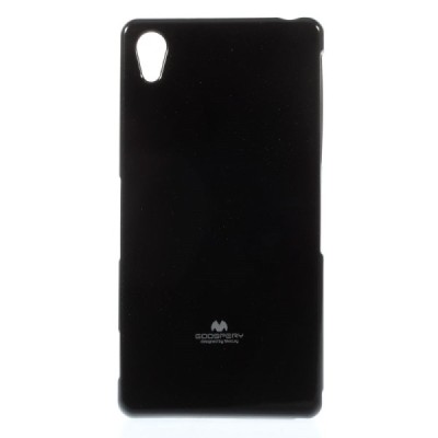 Sony Xperia Z3 Mercury melns cieta silikona (TPU) futrālis / Vacins.lv