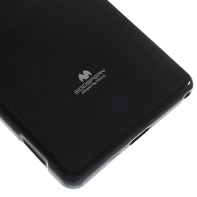 Sony Xperia Z3 juodas Mercury kieto silikono (TPU) dėklas / Priedai.lt