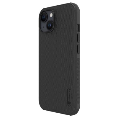 Apple iPhone 15 „Nillkin“ Frosted Shield Pro melns vāciņš, apvalks | Vacins.lv