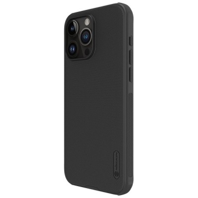 Apple iPhone 15 Pro „Nillkin“ Frosted Shield Pro чёрный чехол | Vacins.lv
