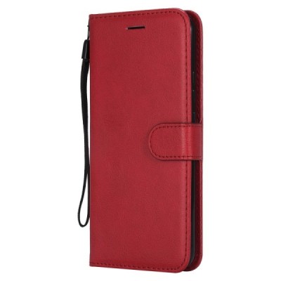 Huawei Mate 20 Lite atvēramais ādas sarkans retro maciņš (maks) | Vacins.lv