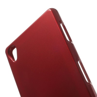 Sony Xperia Z3 raudonas Mercury kieto silikono (TPU) dėklas / Priedai.lt