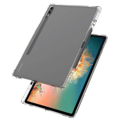 Samsung Galaxy Tab S9 Ultra 14.6" (X910) pastiprinātas aizsardzības cieta silikona (TPU) dzidrs apvalks | Vacins.lv