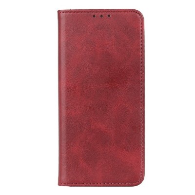 Xiaomi Redmi 12 4G „Split“ красный кожаный чехол-книжка | Vacins.lv