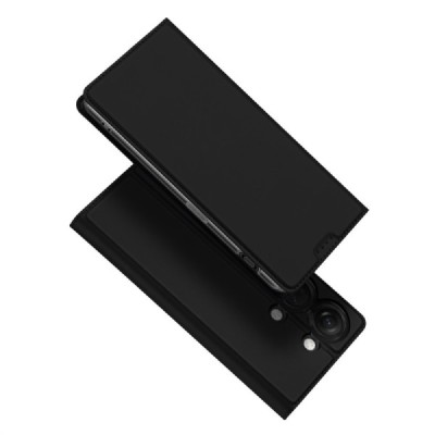 „Dux Ducis“ Skin серии OnePlus Nord 3 чёрный кожаный чехол-книжка | Vacins.lv
