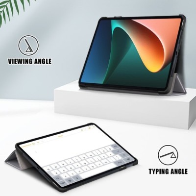 Xiaomi Pad 6 atvēramais pelēks maciņš | Vacins.lv