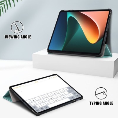 Xiaomi Pad 6 atvēramais zaļš maciņš | Vacins.lv